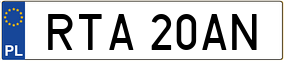 Trailer License Plate